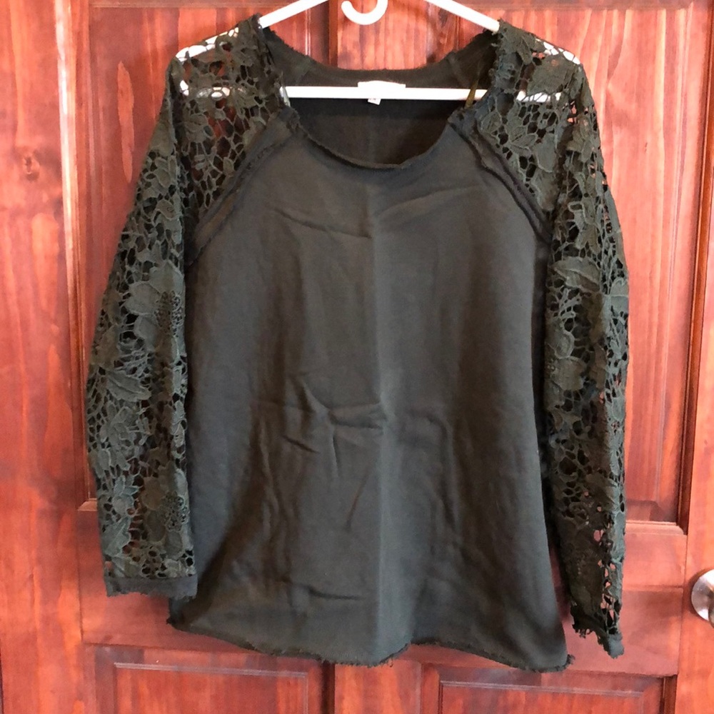 Dark green sweatshirt